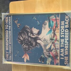 I am the Storm Framed Canvas